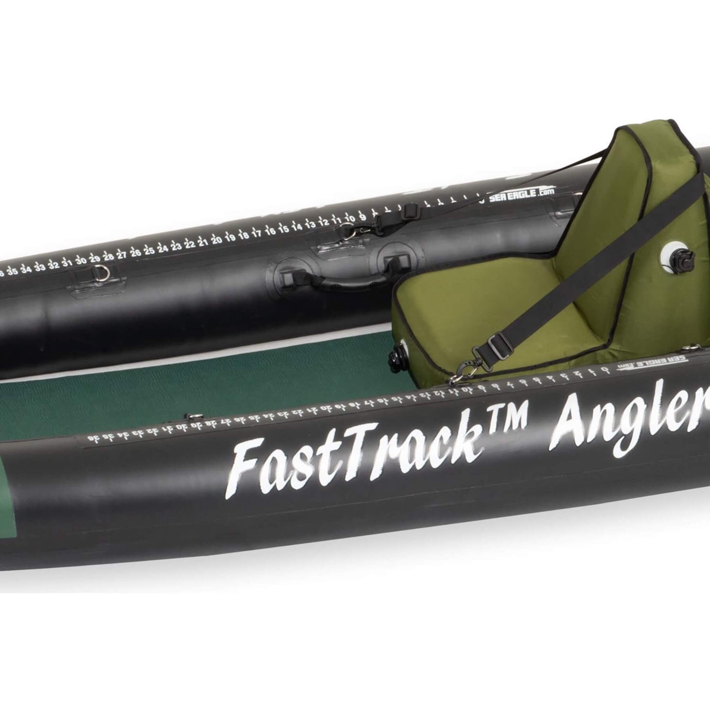 Sea Eagle 385FTA FastTrack 12FT 2- Persons Angler Inflatable Hunter Green Fishing Kayak [385FTAK] (SAK80139)