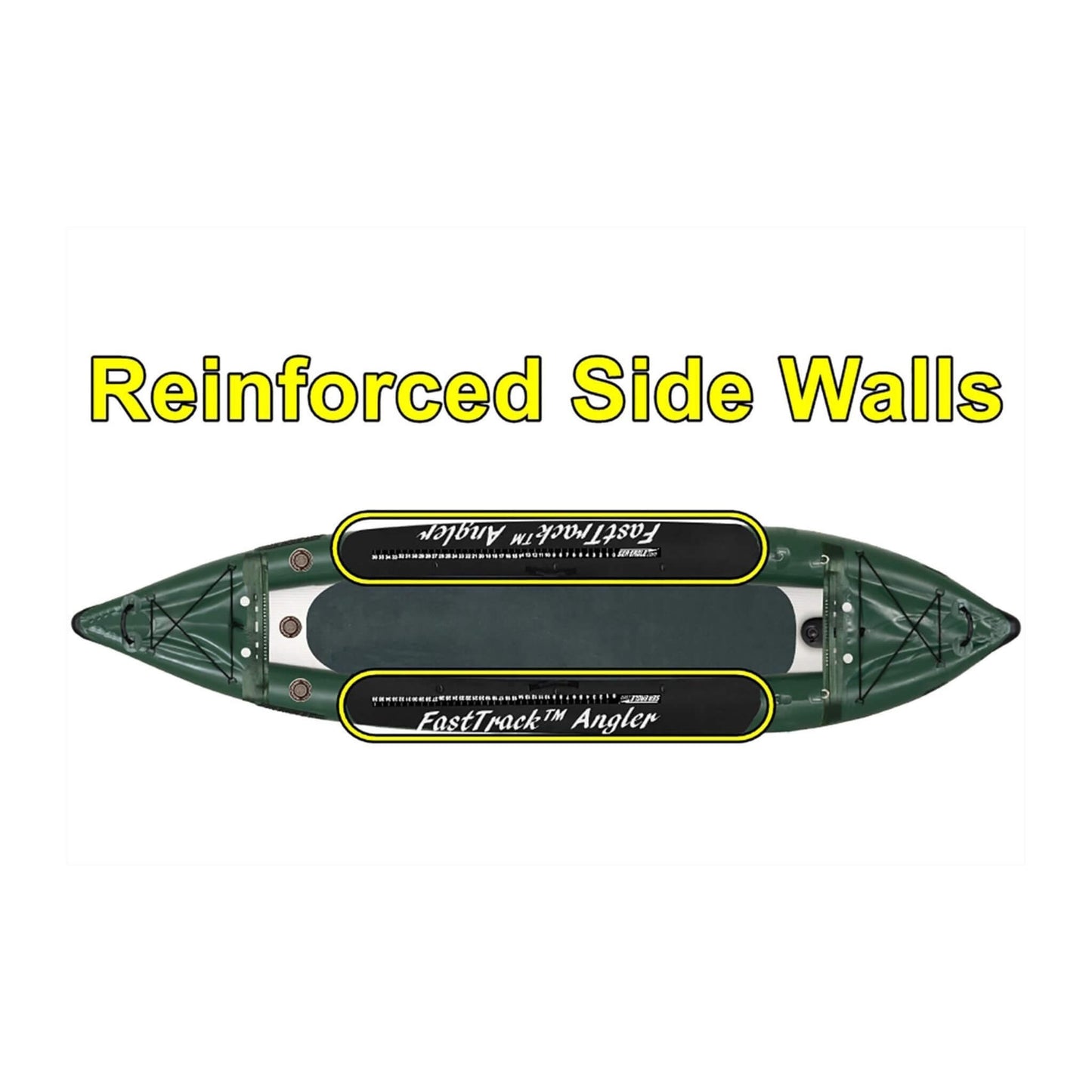 Sea Eagle 385FTA FastTrack 12FT 2- Persons Angler Inflatable Hunter Green Fishing Kayak [385FTAK] (SAK80139)
