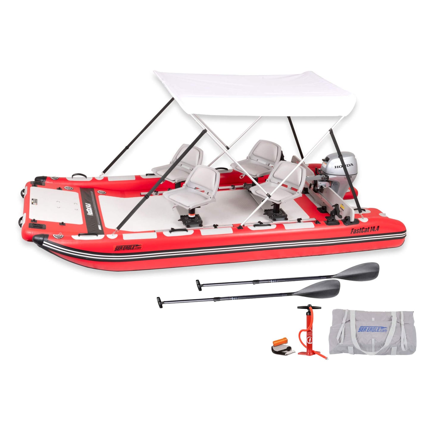 Sea Eagle Boats FastCat14™ Catamaran Inflatable Boat, 14FT [FASTCAT14K] (SAK43210)
