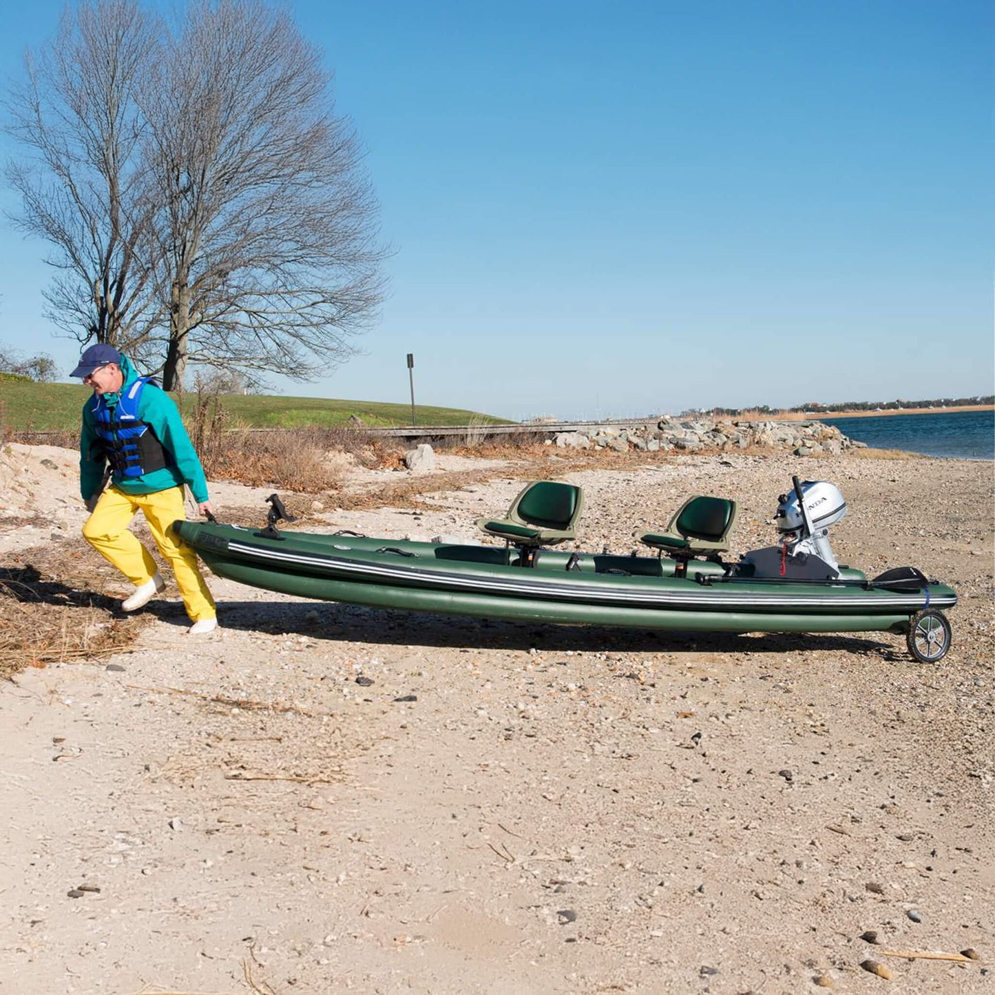 Sea Eagle Boats FSK16 FishSkiff™ Inflatable Fishing Boat, 16FT [FSK16K] (SAK57351)