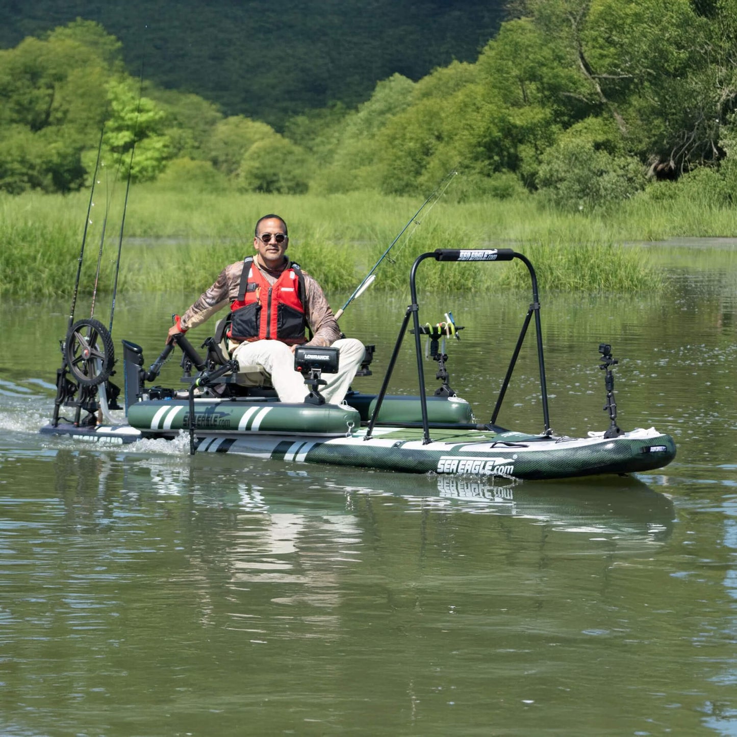 Sea Eagle FS1210 FishSUP 1-Person Inflatable Fishing Stand-Up Paddleboard [FS1210K] (SAK79218)