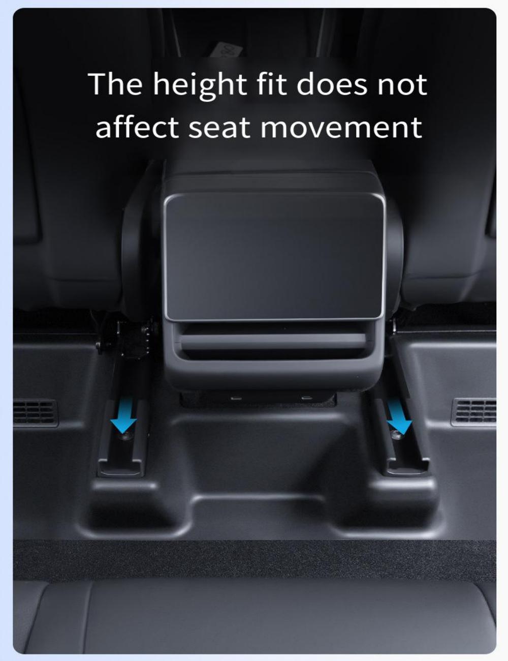 Seat Slide Rail Anti-Kick Guards for Model Y Juniper (5PCS) | TESERY