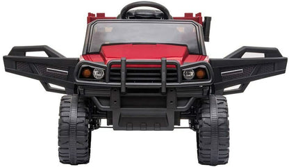 SEGMART 12V Ride-On Tractor Truck with RC Control and Trailer for Kids