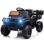 SEGMART 12V Ride-On Tractor Truck with RC Control and Trailer for Kids