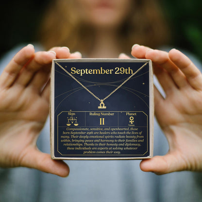 September 29th Libra Necklace
