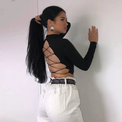 Autumn Backless Top