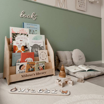 Front facing bookshelf