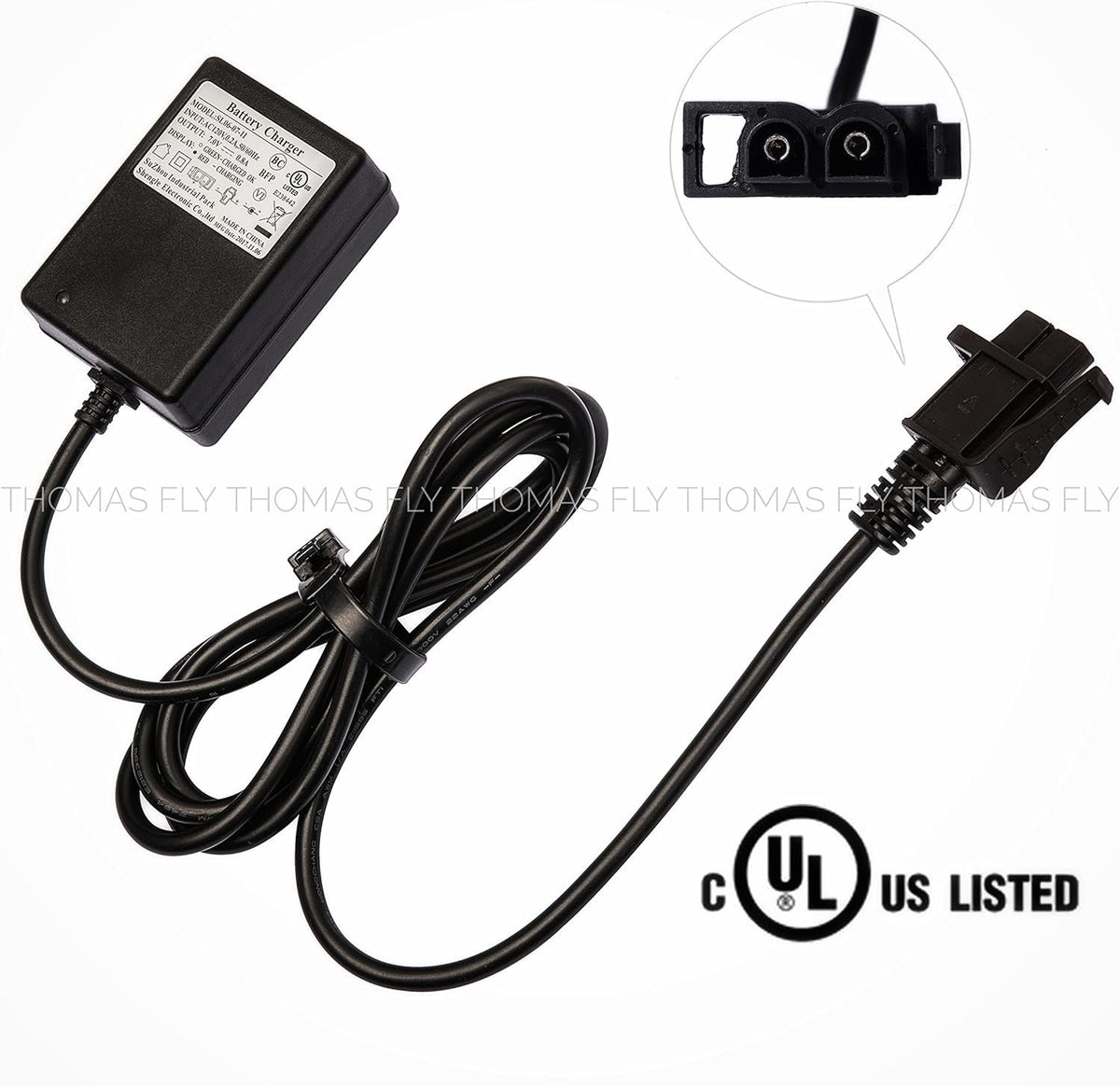 6 Volt Battery Charger for Kids Ride-On Cars and Frozen Scooters