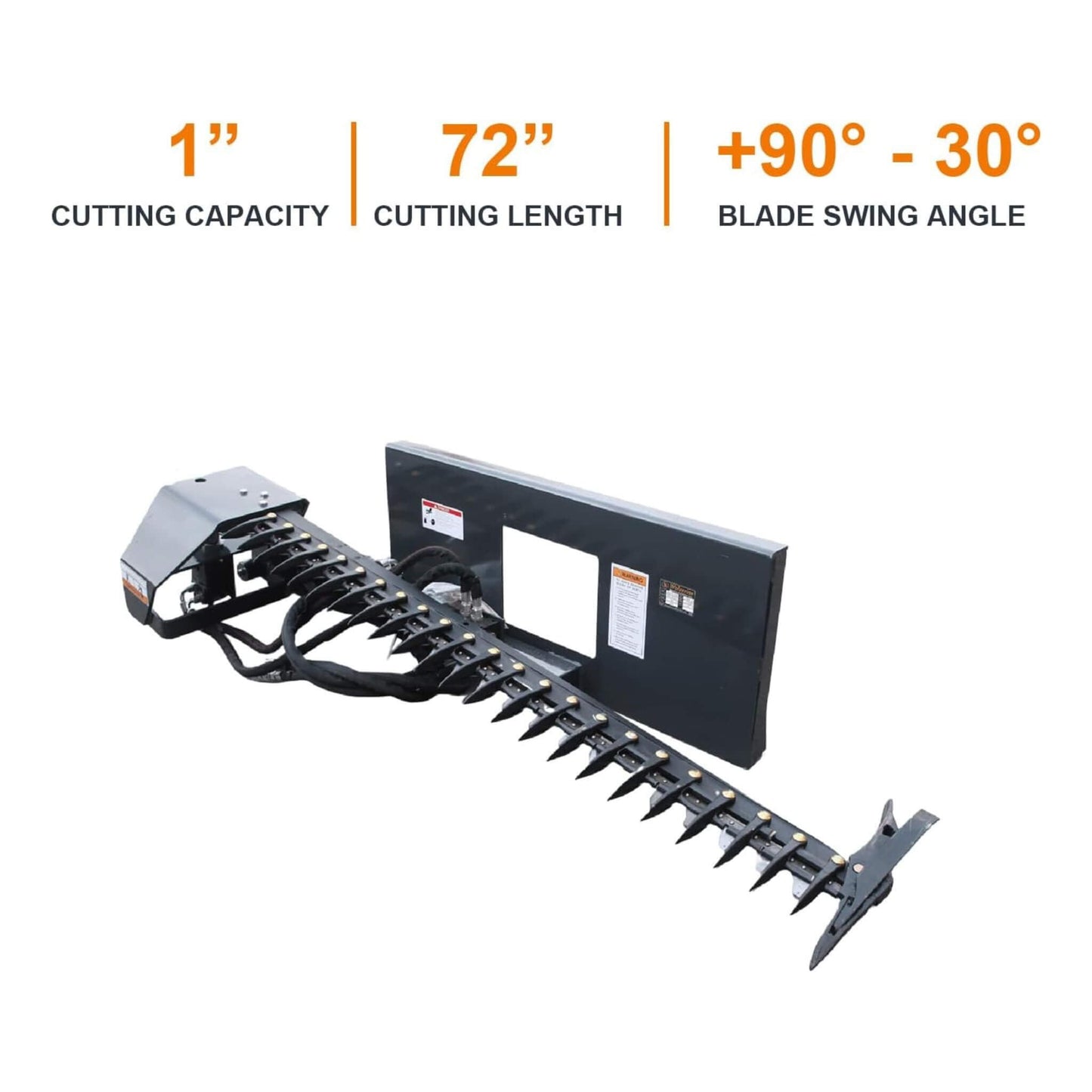 Heavy-Duty 72-Inch Sickle Bar Mower Skid Steer Loader Attachment (SAK81490)