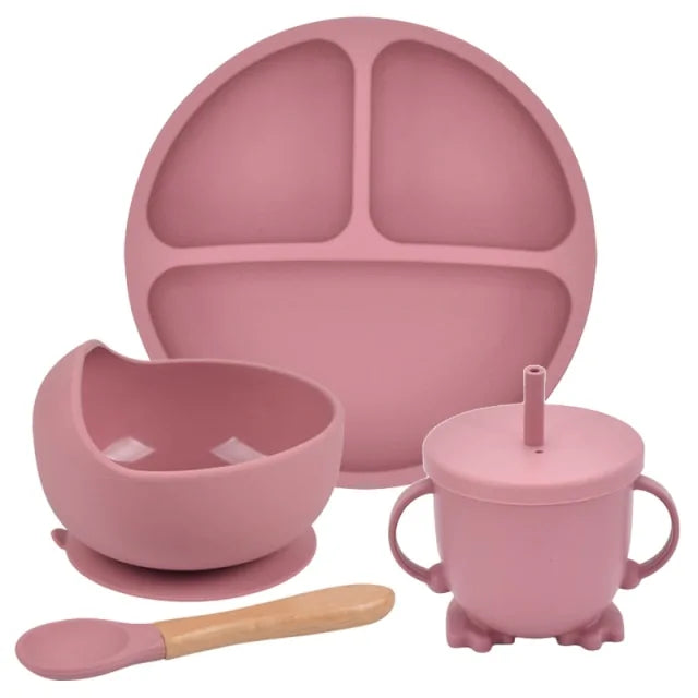 Silicone Baby Feeding Spoon Set - # BAGE21110006