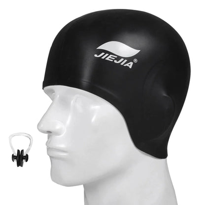 Silicone Swimming Cap with Ear Protection – Waterproof, Comfortable Fit