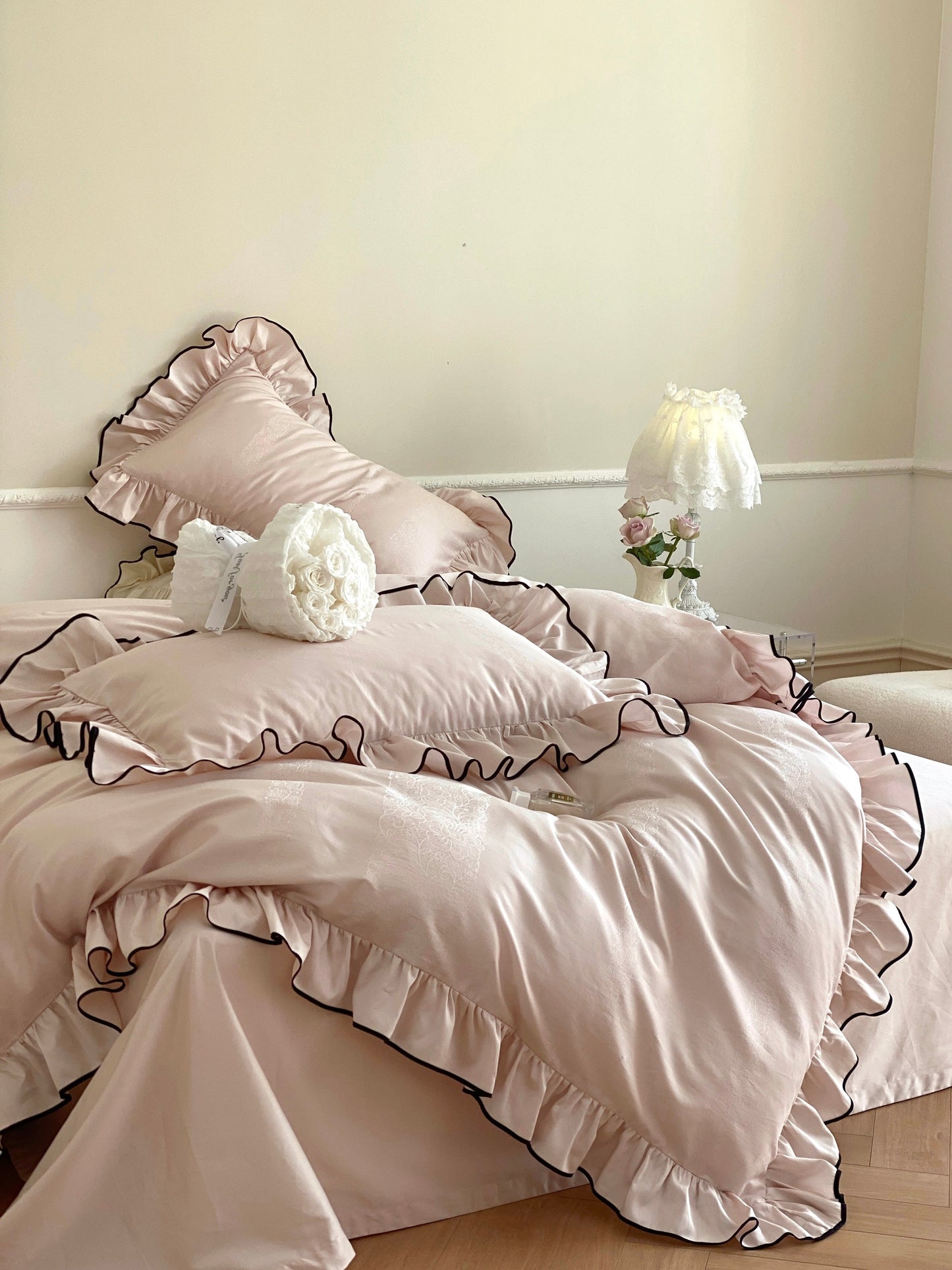 Silky Ruffle Duvet Cover