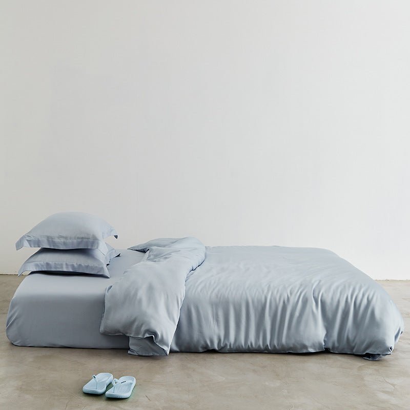 Silky Solid Tencel Bedding Set / Blue