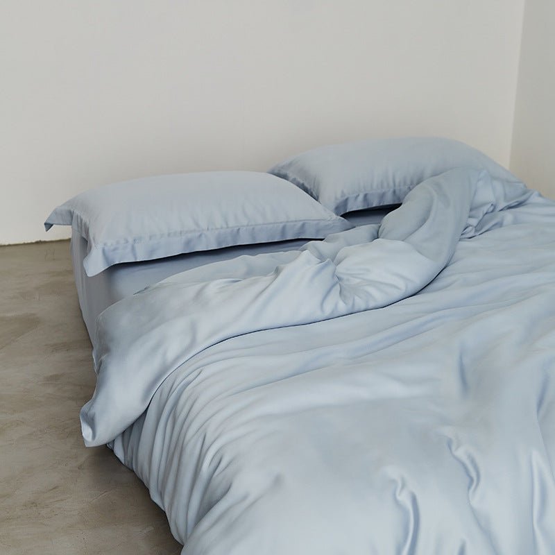 Silky Solid Tencel Bedding Set / Blue