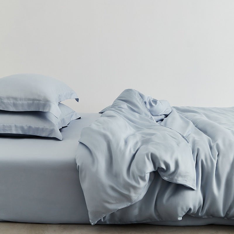 Silky Solid Tencel Bedding Set / Blue