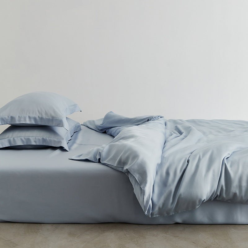 Silky Solid Tencel Bedding Set / Blue