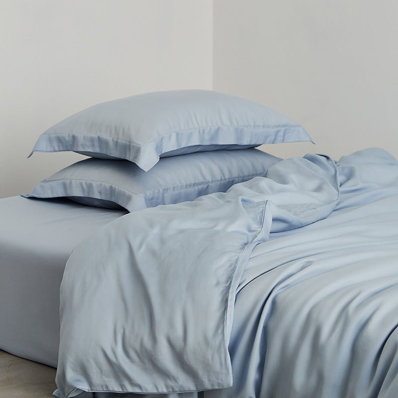 Silky Solid Tencel Bedding Set / Blue