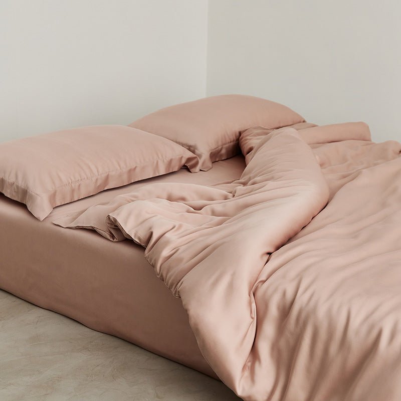 Silky Solid Tencel Bedding Set / Blue