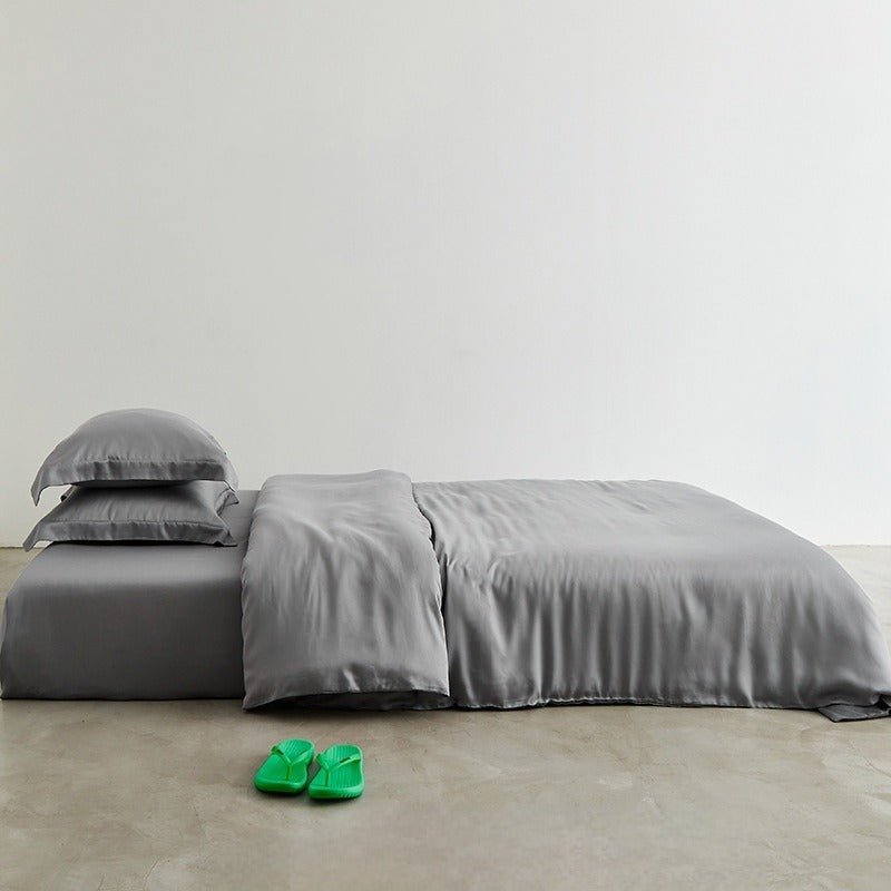 Silky Solid Tencel Bedding Set / Blue