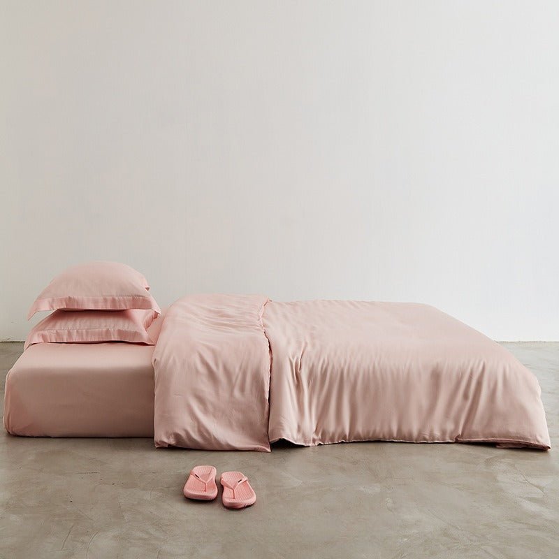 Silky Solid Tencel Bedding Set / Blue