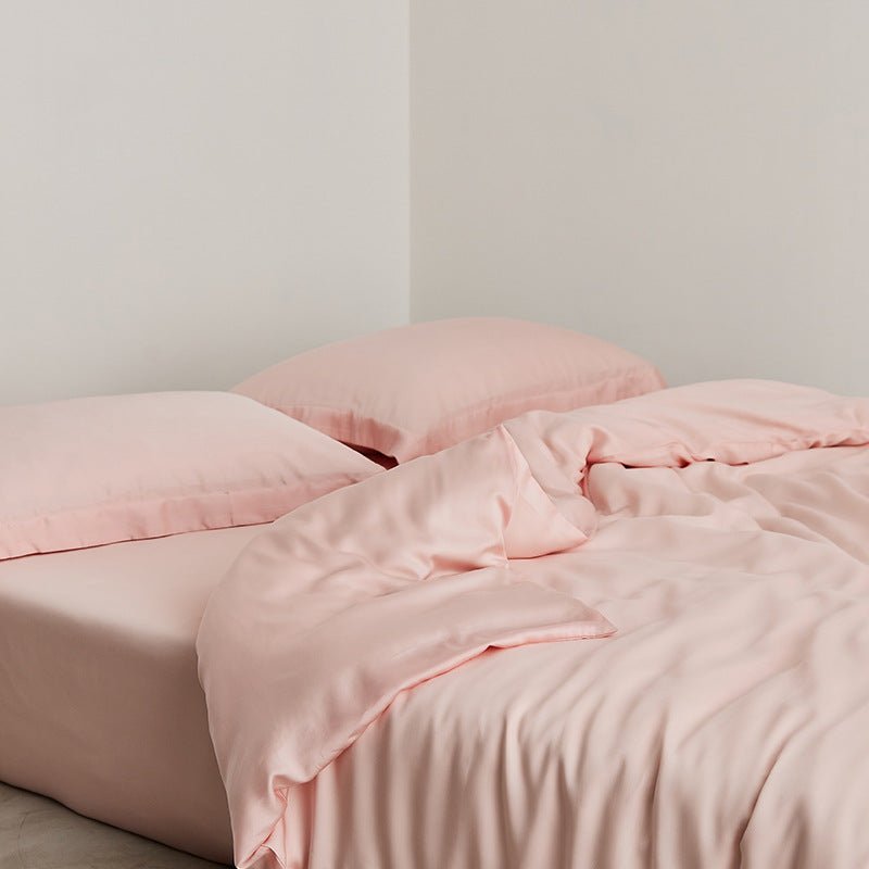 Silky Solid Tencel Bedding Set / Blue