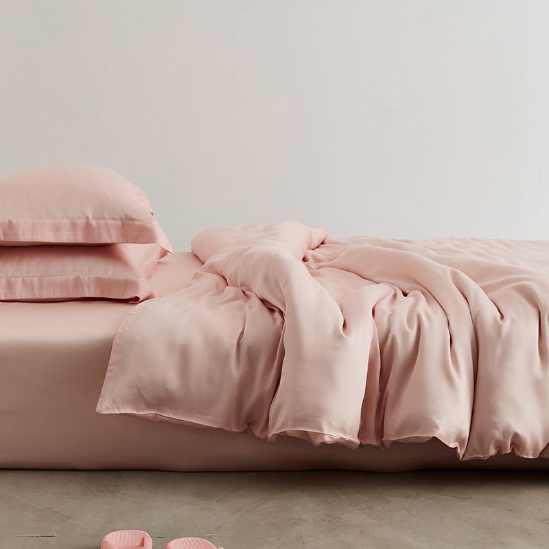 Silky Solid Tencel Bedding Set / Blue