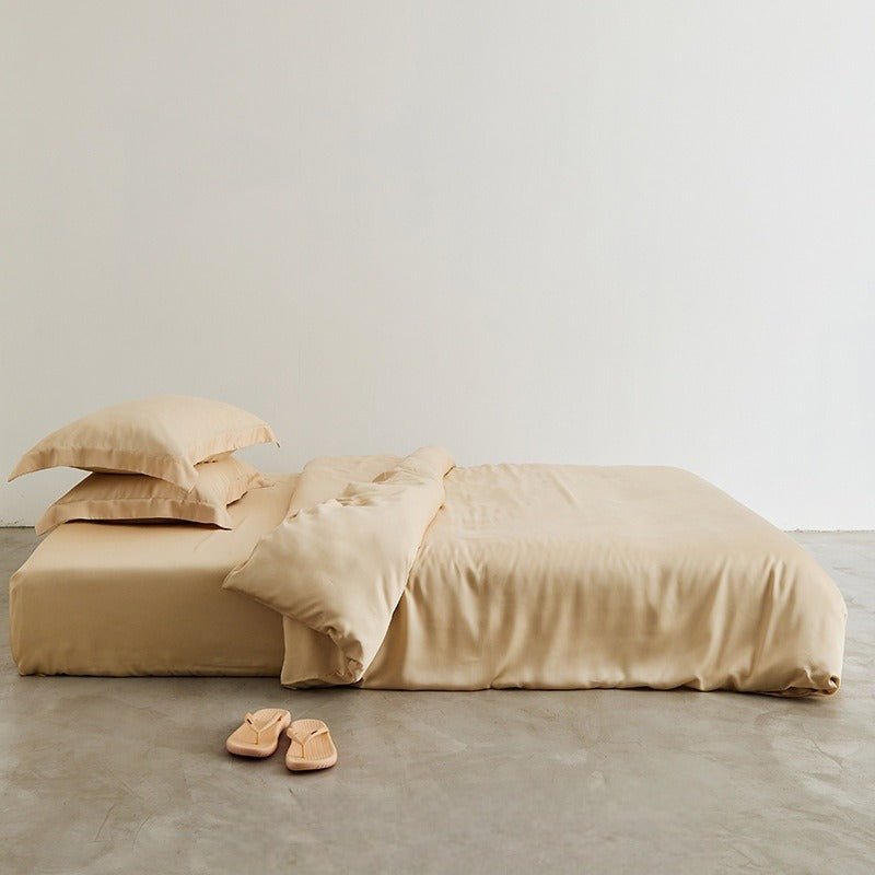 Silky Solid Tencel Bedding Set / Blue