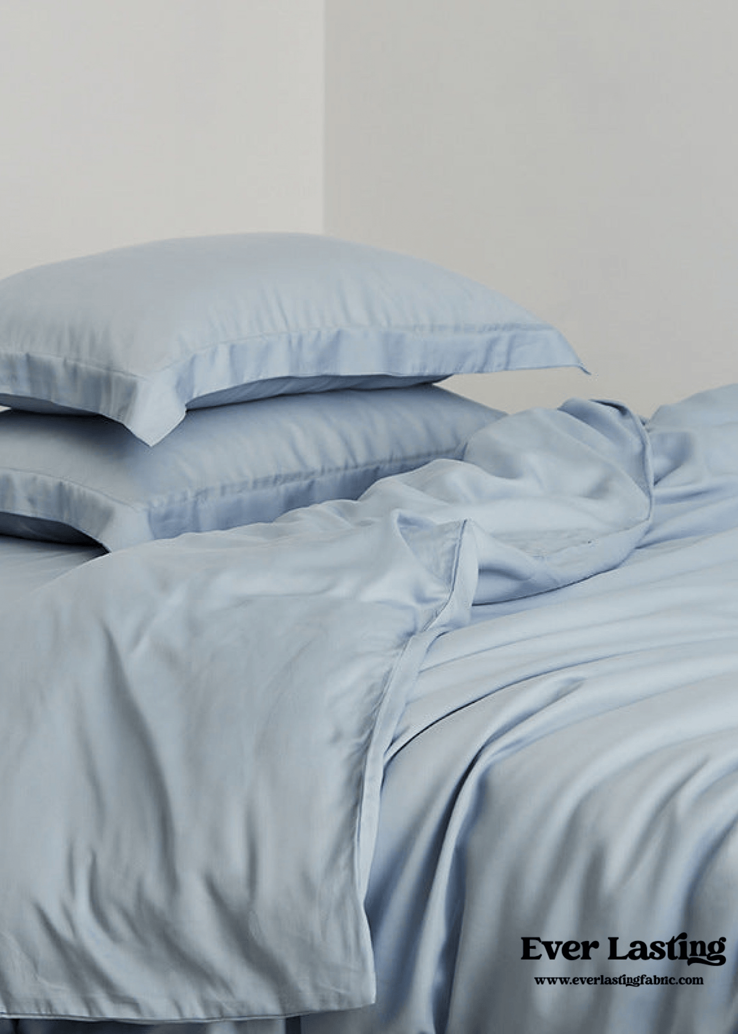 Silky Solid Tencel Bedding Set / Blue