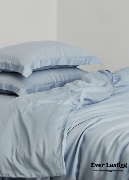 Silky Solid Tencel Bedding Set / Blue