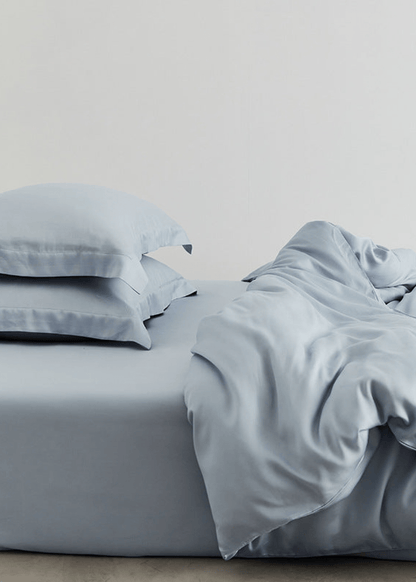 Silky Solid Tencel Bedding Set / Blue