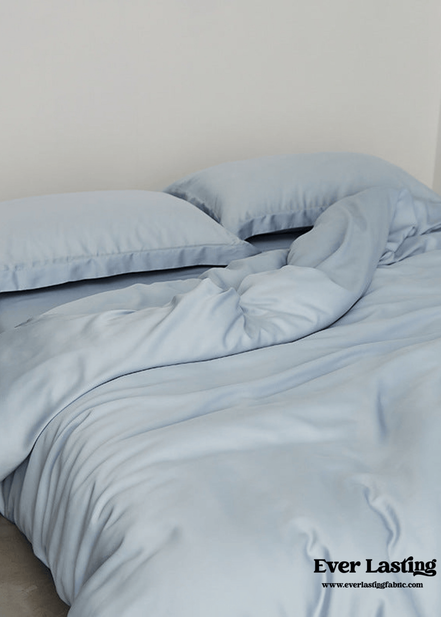 Silky Solid Tencel Bedding Set / Blue