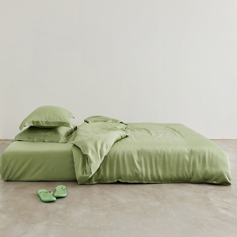 Silky Solid Tencel Bedding Set / Pink