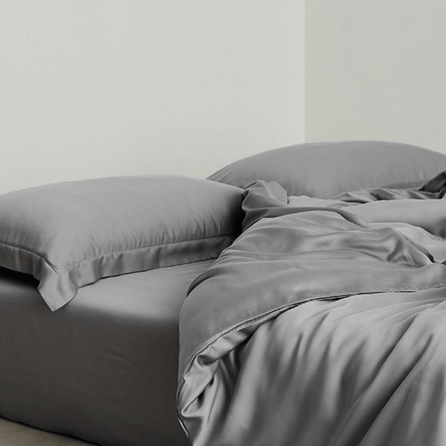 Silky Solid Tencel Bedding Set / Blue