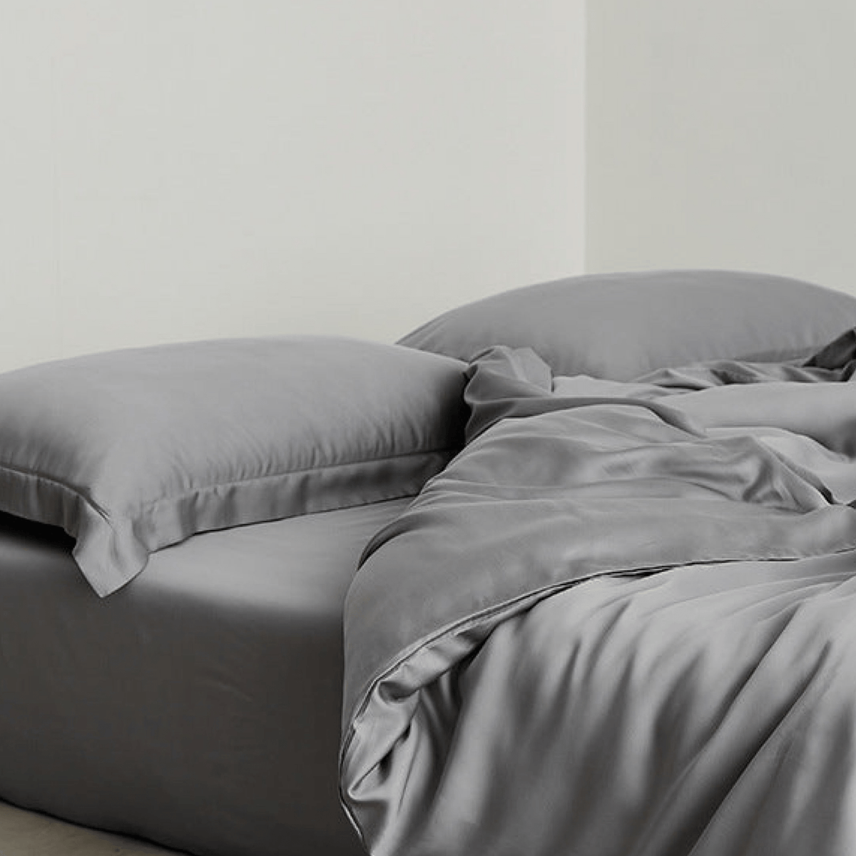Silky Solid Tencel Bedding Set / Pink
