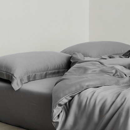 Silky Solid Tencel Bedding Set / Pink
