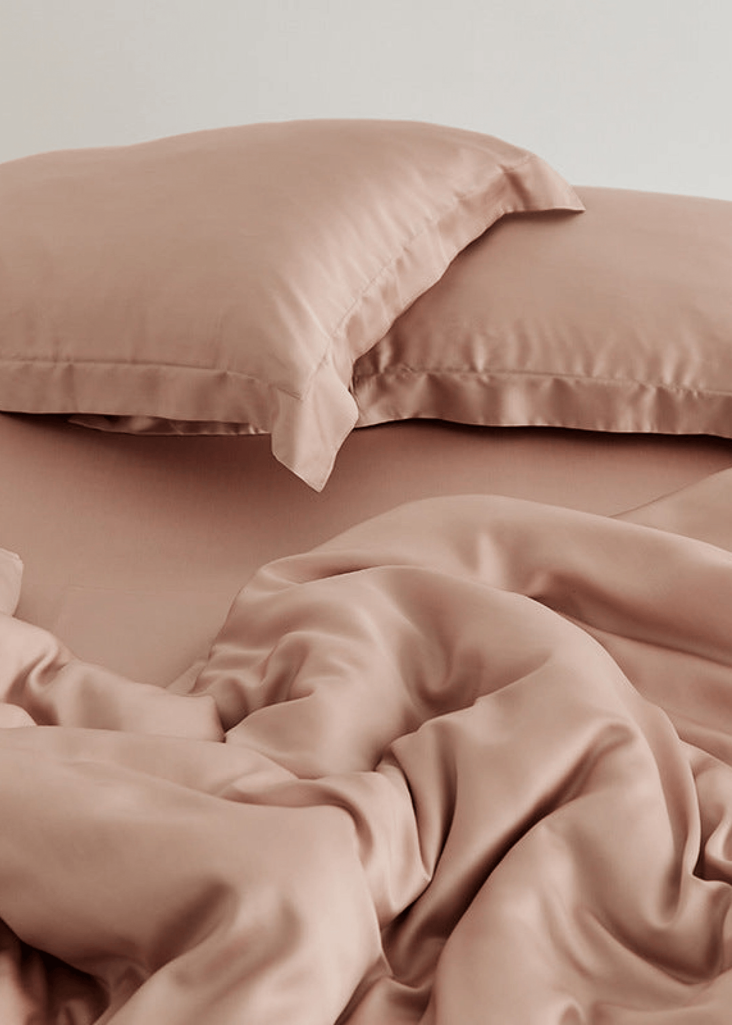 Silky Solid Tencel Bedding Set / Pink