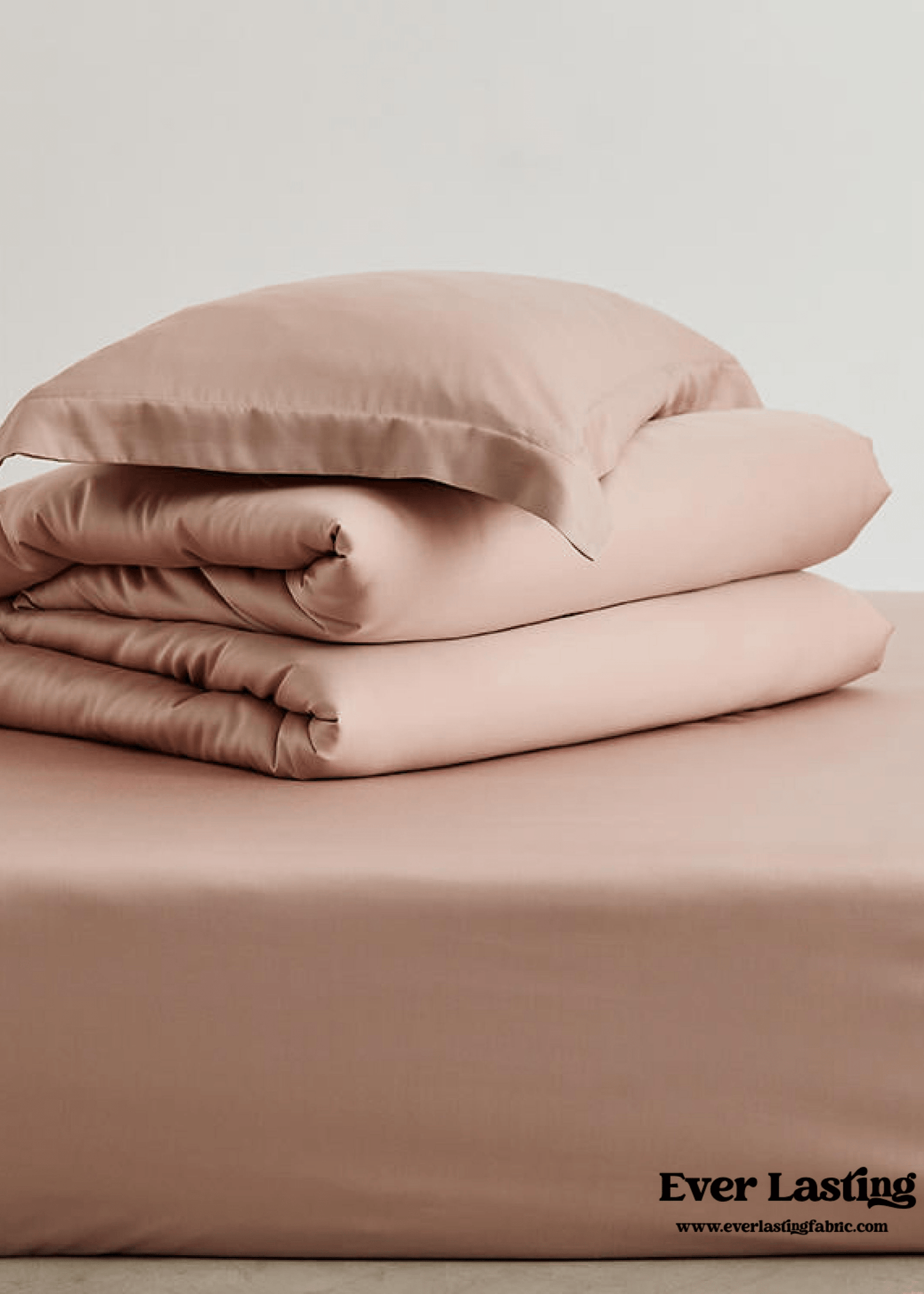 Silky Solid Tencel Bedding Set / Pink