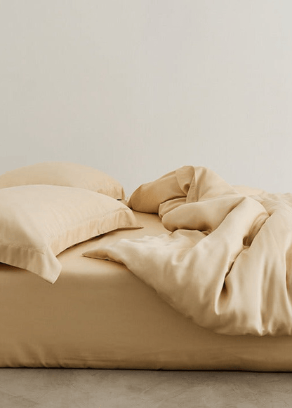 Silky Solid Tencel Bedding Set / Blue