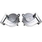 Chrome Silvery Snail Horn with 130dB Loud Dual Electric Car and Train Sounds