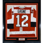 Framed Autographed/Signed Simon Gagne 35x39 Philadelphia Orange Hockey Jersey JSA COA