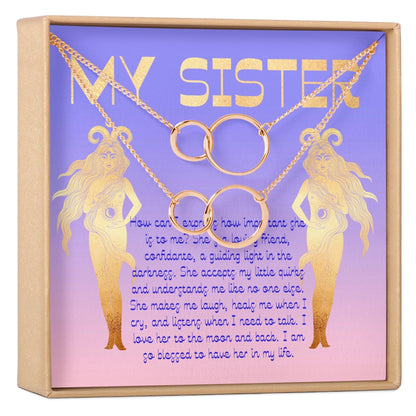 Sister Christmas  - Heartfelt Card & Jewelry Gift Set