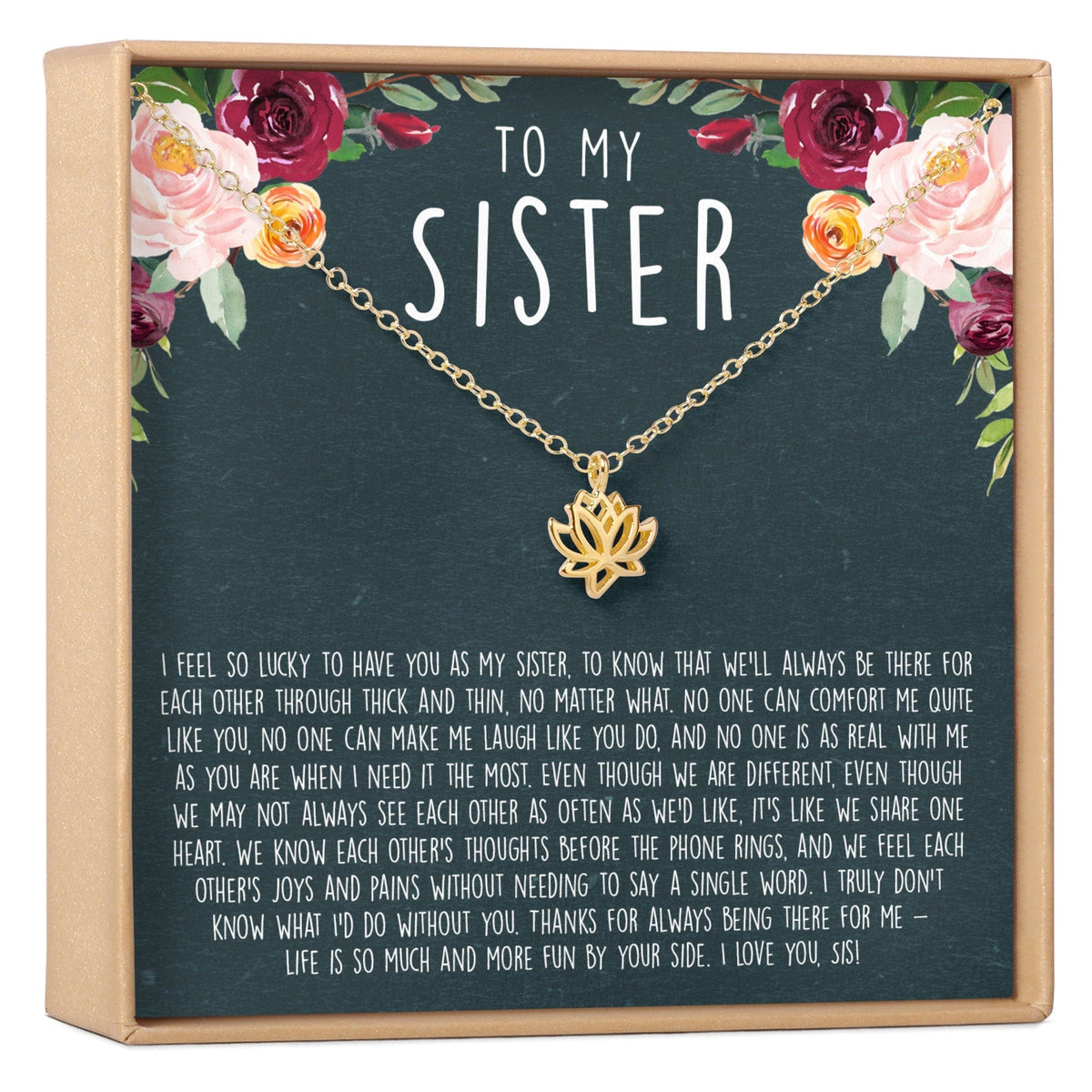 Sister Lotus Necklace