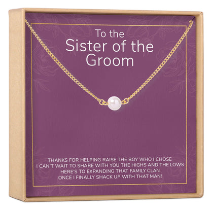 Sister of the Groom Pearl Necklace