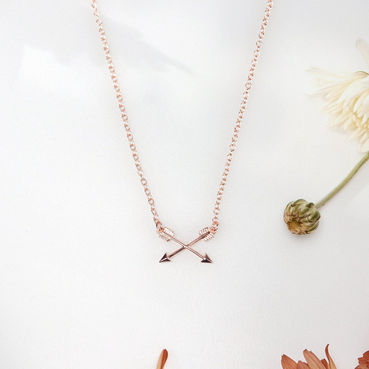 Sisters Double Intersecting Arrows Necklace