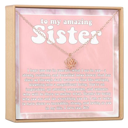 Sisters Lotus Necklace