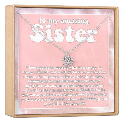 Sisters Lotus Necklace
