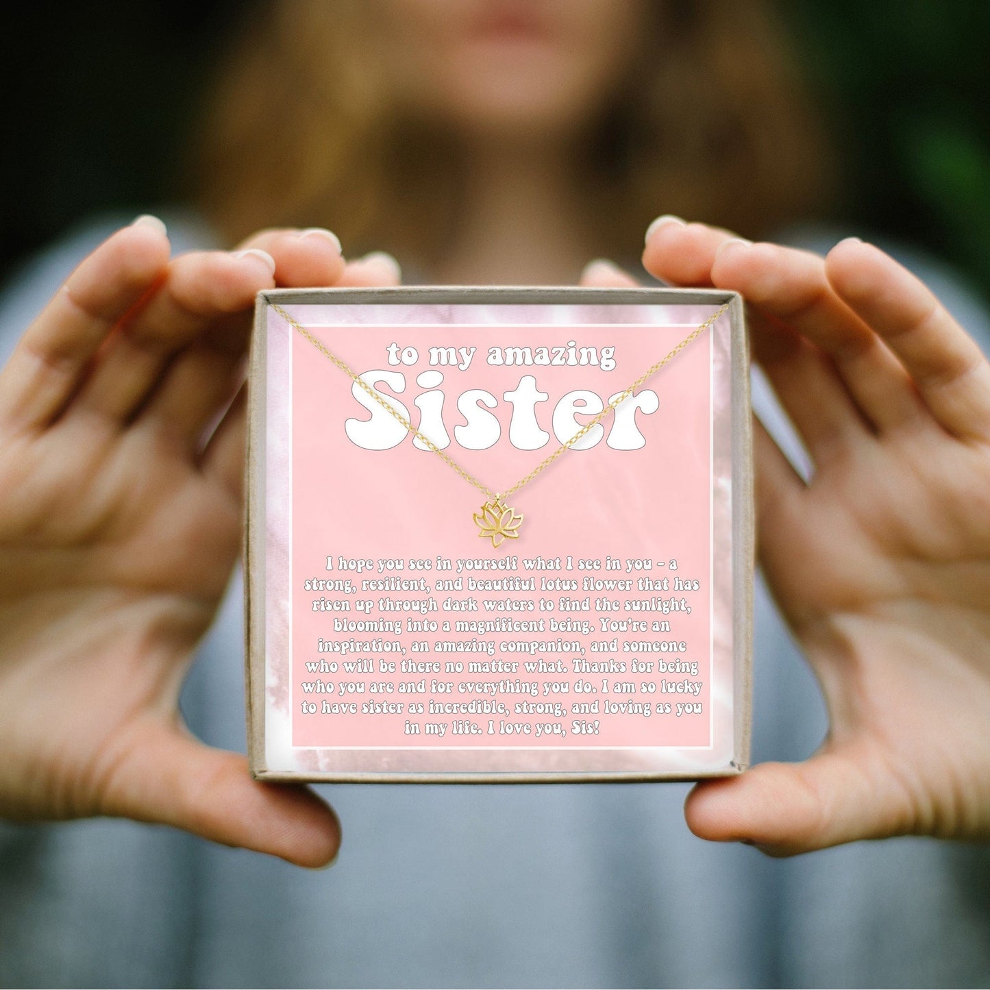 Sisters Lotus Necklace