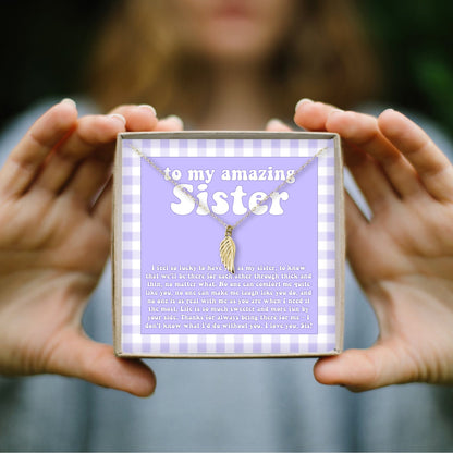 Sisters Wing Necklace