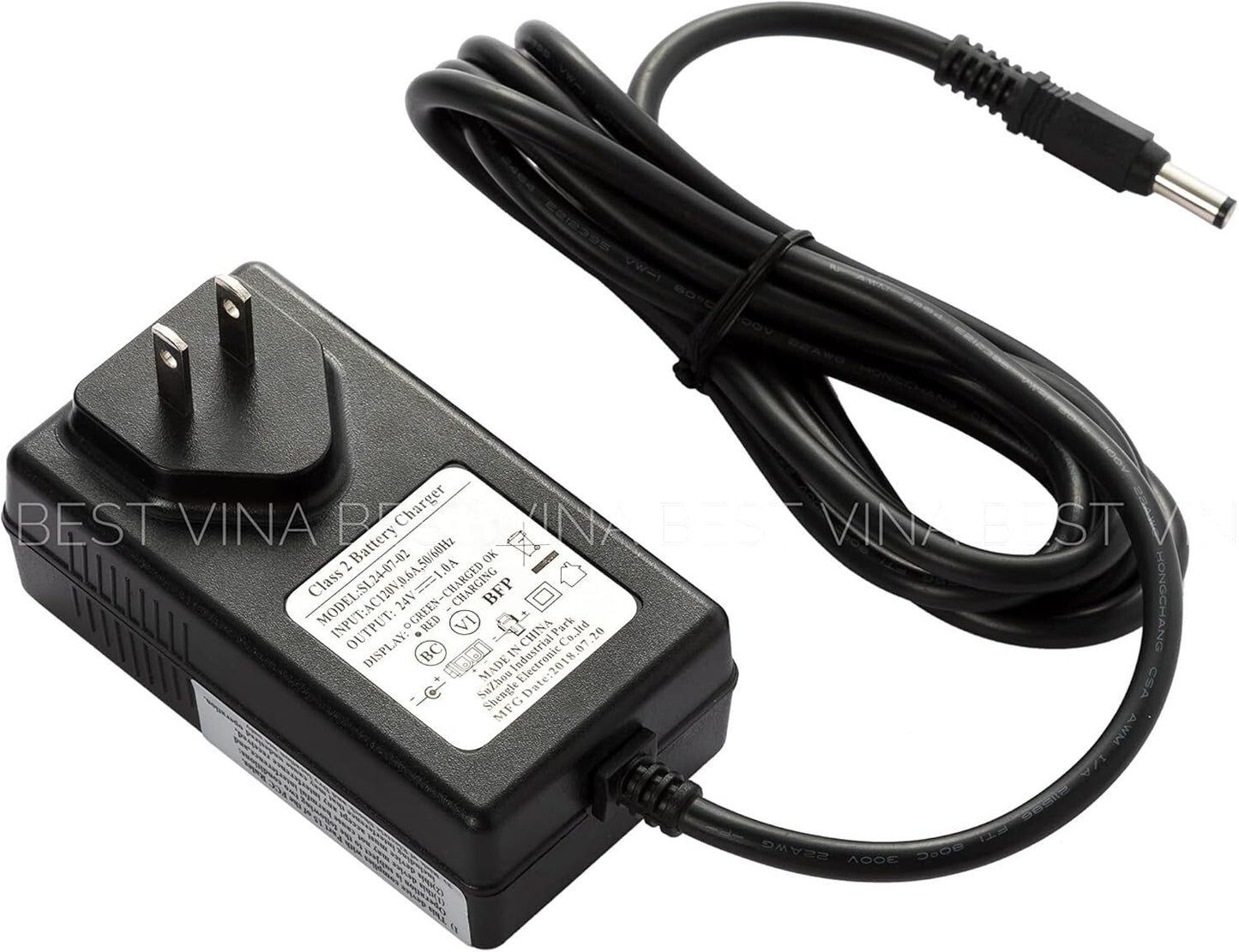 24V Sleek Charger for Children's Electric Cars Compatible with Pink and Grey Models