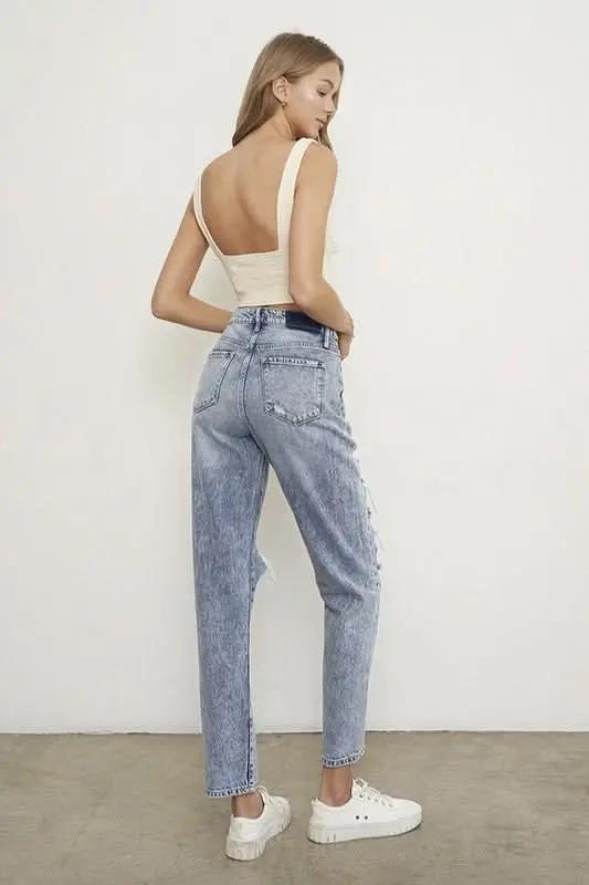 Women's Jeans Jeans - Comfortable Fit - Slim Boyfriend Style